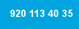 920 113 40 35 920 113 40 35